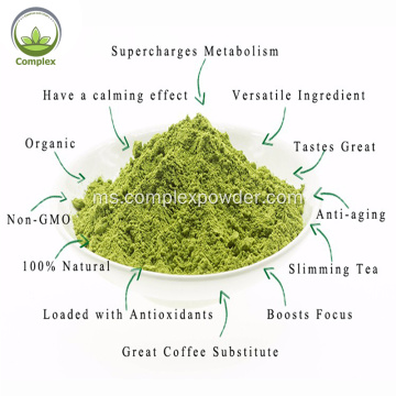 serbuk teh hijau organik matcha organik halal